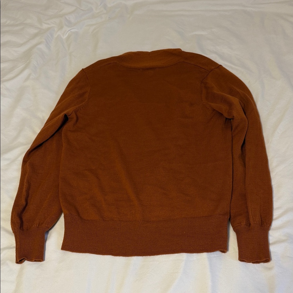 Women’s Christian Siriano Burnt Orange Sweater - Picture 5 of 5